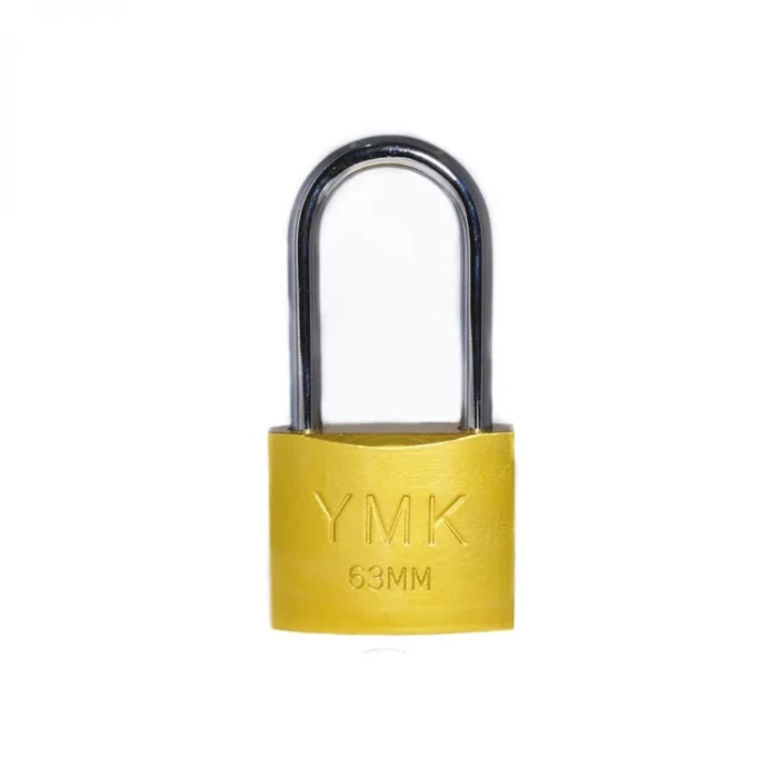 YMK Eko Sarı Boyalı Uzun Kancalı Asma Kilit 38mm