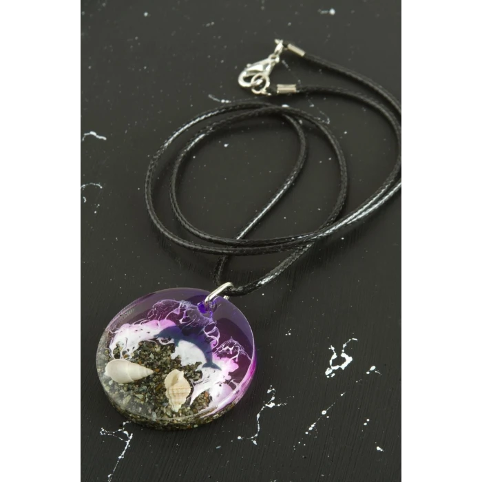 Yunus Deniz Efektli Epoksi Kolye