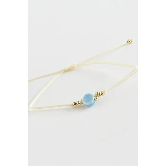 Yuvarlak Cam İp Bileklik