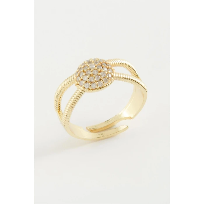 Yuvarlak Taşlı Yüzük