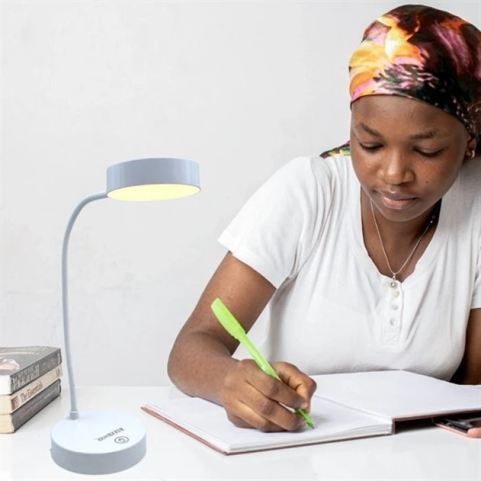 Yuvarlak USBli Dokunmatik 3 Kademeli 360 Derece  Özel Göz Korumalı Led Lityum Masa Lambası (K95)