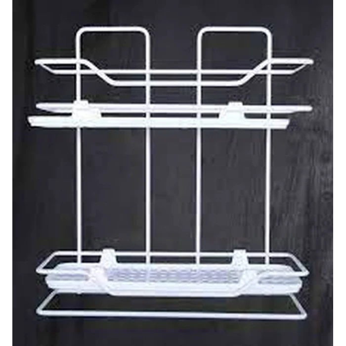 Zambak 2li Raf Siyah Beyaz