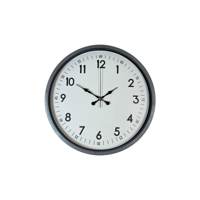 Zentime 36 Cm Gri Dekoratif Duvar Saati