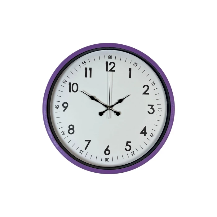 Zentime 36 Cm Mor Dekoratif Duvar Saati