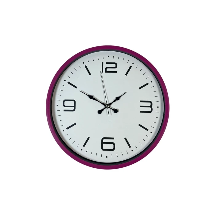 Zentime 36 Cm Pembe Dekoratif Duvar Saati
