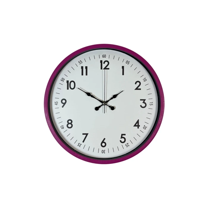 Zentime 36 Cm Pembe Dekoratif Duvar Saati