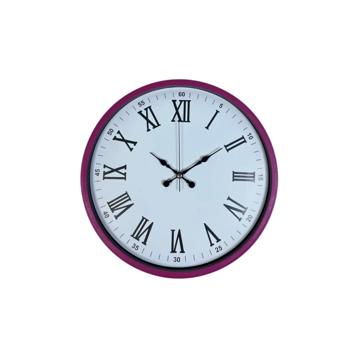 Zentime 36 Cm Pembe Dekoratif Duvar Saati