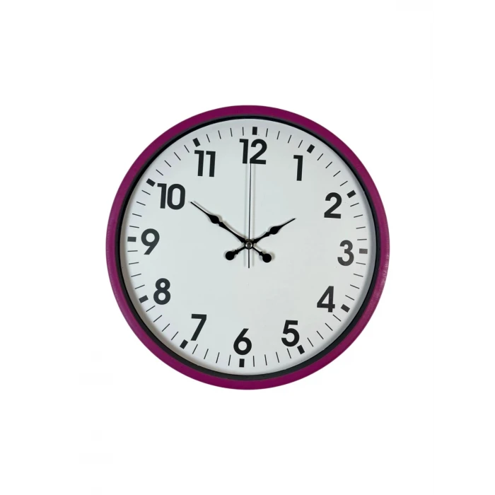 Zentime 36 Cm Pembe Dekoratif Duvar Saati