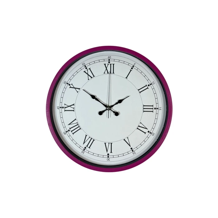 Zentime 36 Cm Pembe Dekoratif Duvar Saati