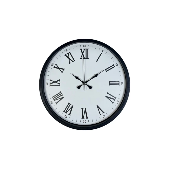 Zentime 36 Cm Siyah Dekoratif Duvar Saati