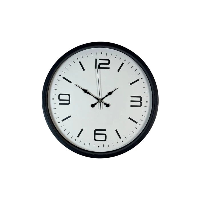Zentime 36 Cm Siyah Dekoratif Duvar Saati