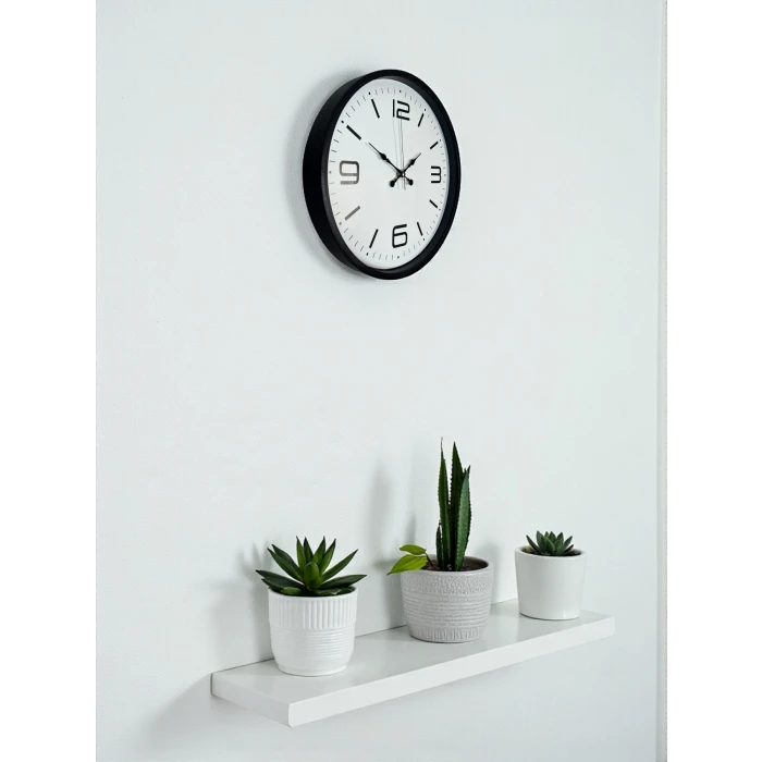 Zentime 36 Cm Siyah Dekoratif Duvar Saati