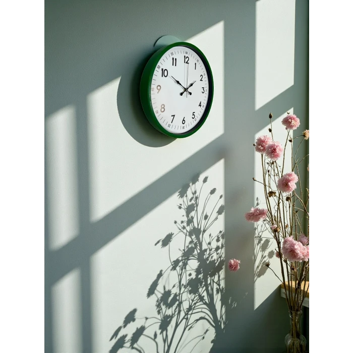 Zentime 36 Cm Yeşil Dekoratif Duvar Saati