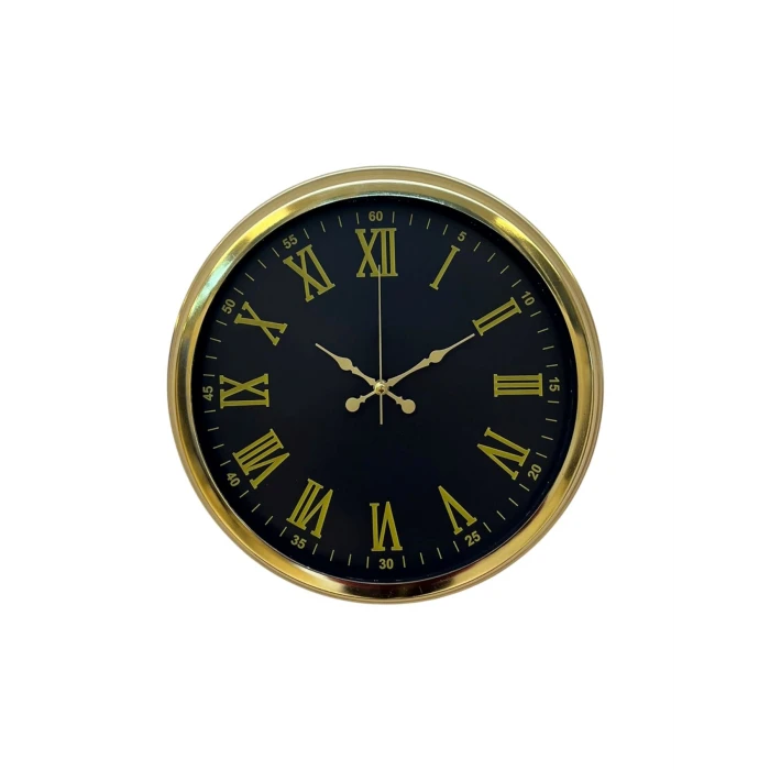 Zentime 40 Cm Gold Lüks Duvar Saati