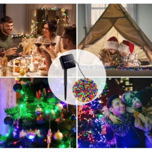 100 Led RGB Solar 12m