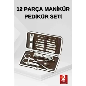 12 Parça El Ayak Temizleme Pense Kir Temizleme Aparatı Kaş Cımbızı