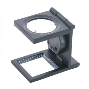 -25x25 Mm Full Çelik Kaplı Katlamalı Büyüteç Th-9005b