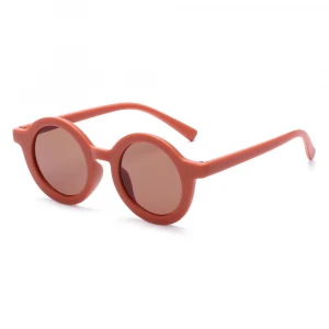 3-8 Yaş Cool Çocuk Güneş Gözlüğü 400 Uv Koruma Mat Turuncu