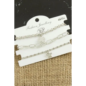 3 Adet Yonca Trend Zincir Bileklik