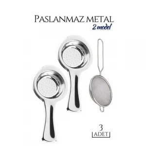 3 lü Set Metal Çay Süzgeci Cabrera Design