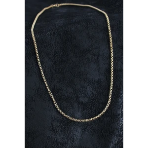 ietaks™ 316L Çelik Örme Zincir Model Gold Renk Erkek Kolye