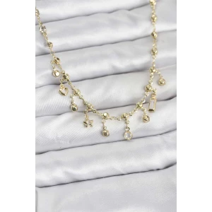 316L Çelik Zincir Gold Renk Kolye - TJ-BKO10784