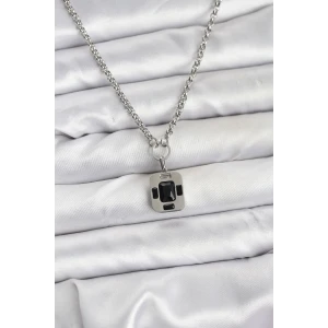 316L Çelik Zincir Gümüş Renk Vintage Model Kadın Kolye