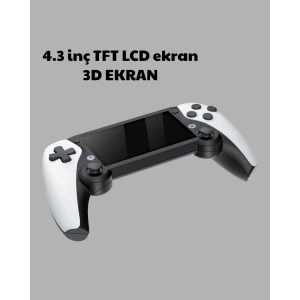 3D Ekranlı Mini Oyun Konsolu + Multimedya