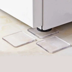 4 Adet Silikon Şeffaf Koltuk Mobilya Masa Beyaz Eşya Yazıcı Koruyucu Kaydırmaz Dayanıklı Pedler (K95)