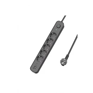 5 Prizli Akım Korumalı Uzatma Kablosu | 2xusb-a + 2xusb-c | 3680w - 2m Kablo