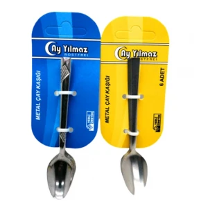 6 Parça  Metal Çay Kaşık