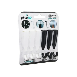 6PCS - TEK KOLLU   ÇOK AMAÇLI - TAK ÇIKAR  PRATİK PLASTİK ASKI (4887)