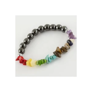 7li Doğaltaş Çakra Bileklik