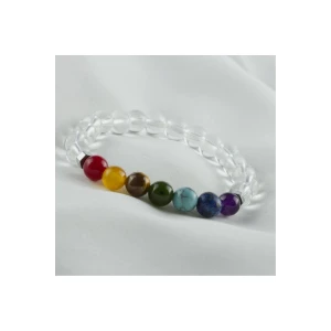 7li Doğaltaş Çakra Bileklik