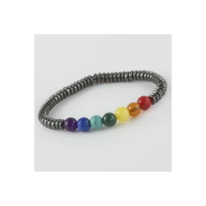 7li Doğaltaş Çakra Bileklik