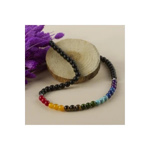 7li Doğaltaş Çakra Kolye