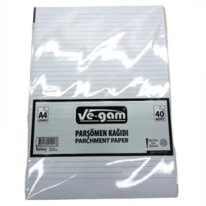 A4 40 PARÇA  ÇİZGİLİ PARŞÖMEN KAĞIDI (K95)
