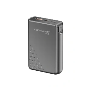 A6Q 22.5W Usb 3.0 ve 20W Type-C Çıkışlı 10.000 mAh PD Powerbank - Siyah