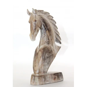 Ahşap At Büstü 30 cm