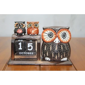 Ahşap Baykuş Takvim