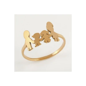 Aile Lüks Çelik Yüzük