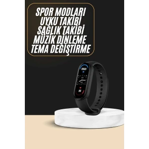 Akıllı Bileklik Android ve İOS Uyumlu Bildirim ve Çağrı Görme Spor Takibi