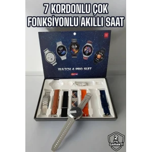 Akıllı Saat 7 Kordonlu Yeni Nesil Arama Cevaplayan Çok Fonksiyonlu