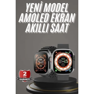 Akıllı Saat Kordon Hediyeli Güçlü Batarya Kapasiteli Titreşimli Bildirim Görme Unisex