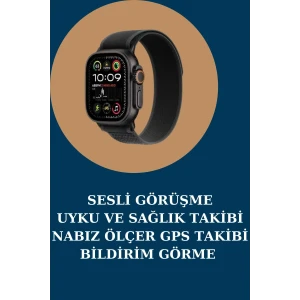 Akıllı Saat Nabız Ölçer Uyku Takibi Adımsayar Alarm ve Hatırlatıcı Çağrı Cevaplama