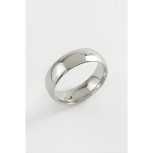 Alyans Lüks Çelik Yüzük 6 mm