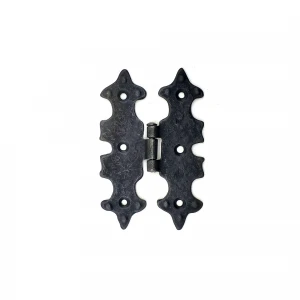 Antika Tarz Dekoratif Pirinç Lale Menteşe - 104x77 mm, Oksit