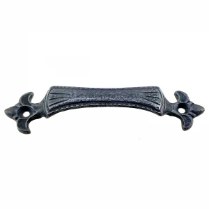 Antika Tarz Dekoratif Pirinç Lale Mobilya Kulbu - 27x115 Mm, Oksit