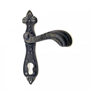 Antika Tarz Dekoratif Pirinç Mevlana Oda Kapı Kolu - 228x48 mm, Oksit