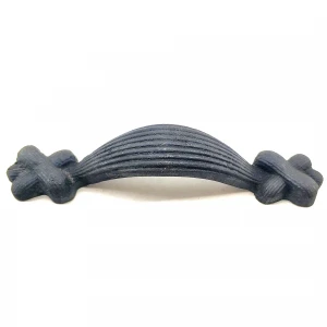 Antika Tarz Dekoratif Pirinç Örgü Mobilya Kulbu - 22x120 mm, Oksit